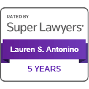 Rated By SuperLawyers | Lauren S. Antonino | 5 Years
